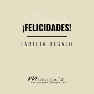 Tarjeta Regalo: Felicidades