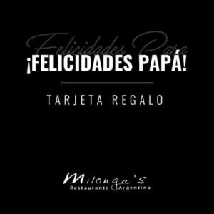 Tarjeta Regalo: Felicidades papá