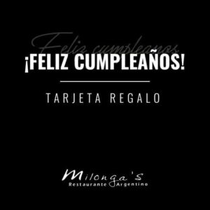 Tarjeta Regalo: Feliz cumpleaños